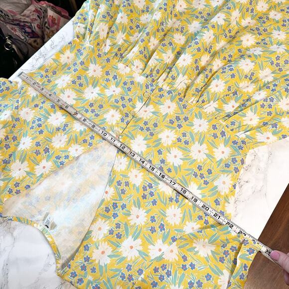 Rove Sunchaser Dress Marguerite Floral French Linen Mini Dress Women’s Size XL - Picture 13 of 14